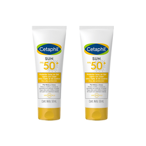 Cetaphil Sun Protector Solar Facial Color Oil Fps50 50ml X2