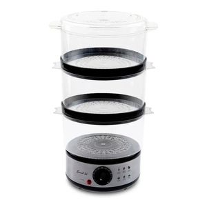 Vaporera Eléctrica De Alimentos Smart-tek Sd2091 Color Gris