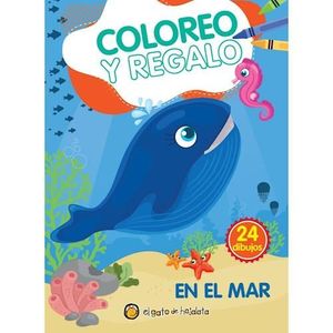 EN EL MAR- COLOREO Y REGALO - GATO DE HOJALATA