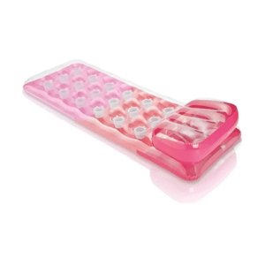 Colchoneta Inflable Porta Vaso Pileta 188x71 cm Rosa