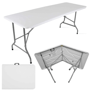 Mesa de Camping 1.80 Plegable Valija de Plástico
