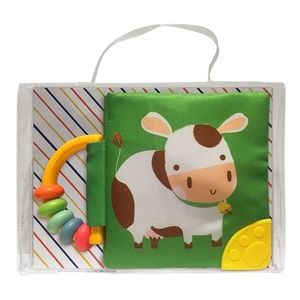 VACA MI LIBRO SUAVE CON SONAJERO Y MORDILLO - Anonimo