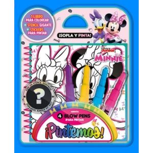 PINTEMOS DISNEY JUNIOR MINNIE LIBRO + STENCIL + STICKERS - Anonimo