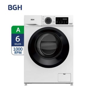 Lavarropa Carga Frontal Bgh Inverter 6 KG -1000 RPM Blanco Bwfi06w24ar