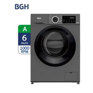 Lavarropa Carga Frontal Bgh Inverter 6 KG -1000 RPM Gris Bwfi06s24ar