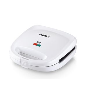 Sandwichera Y Waflera 5 En 1 Eléctrica Peabody Pe-sw6141