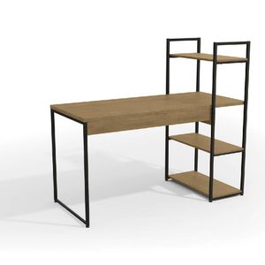 Escritorio Con Estantería Estilo Industrial Atma Home ATH-LI010-FRPRF