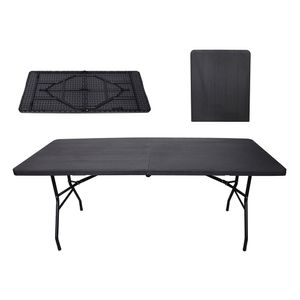 Mesa Plegable Camping Valija 180 cm Picnic Exterior Color Madera