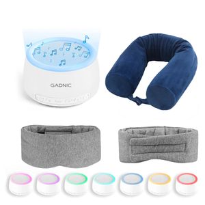 Kit de Sueño Gadnic: Máquina de Ruido Blanco + Antifaz Máscara Para dormir + Almohada Inteligente