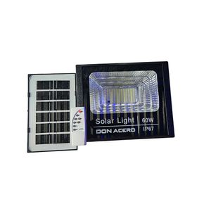 Reflector Led 60W Con Panel Solar Exterior + Control Remoto - DON ACERO