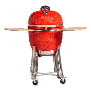 Parrilla Kamado Bbq Grill Kadu K25 Ahumador Ceramico Rojo