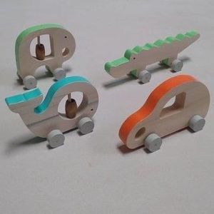 RODADOS PEQUEÑOS AUTO AUTOBUS COCODRILO ELEFANTE - Lakalumba