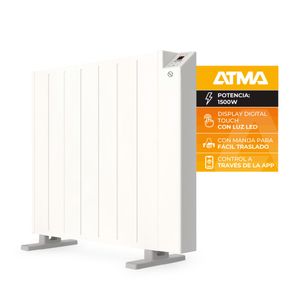 Radiador Electrico Piso/Pared ATMA 1500w WIFI Home Sync CAWACH1524P