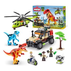 Zuru Max Build More Dino Adventure Dino Hunt 592 Piezas