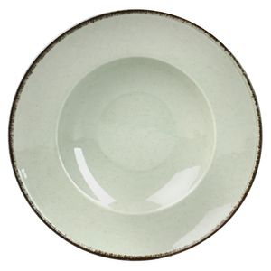 Plato Pasta Porcelana Hondo 27 cm Artesanal Filo Envejecido