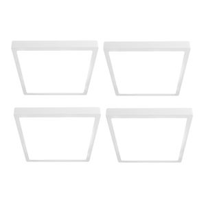 Kit x4 de Plafón Lampara techo Led Gadnic PNL24 Cuadrado 24W Frio 6000K