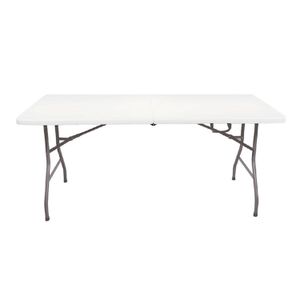 Mesa Plegable Multiuso Con Estructura De Acero 1.80 Mts Garden Life T408000