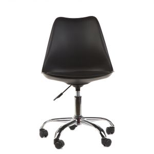 Silla De Oficina Pvc Base Cromada Garden Life