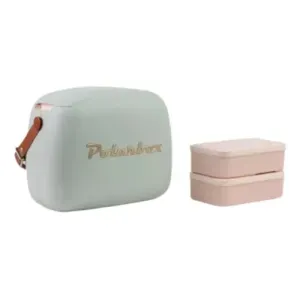 Lunchera Térmica Polarbox Matcha Correa Marrón Y Dos Tupper