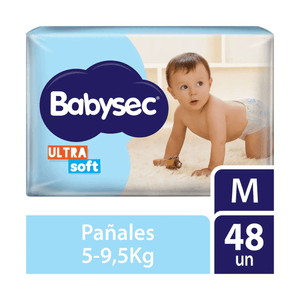 Pañales Babysec Ultra Sec M x48