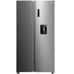 Heladera Side By Side Midea MDRS710FGE46ADW 510Lts Dispenser Inverter Acero