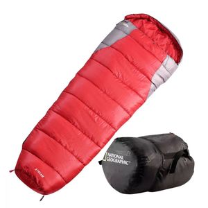 National Geographic Bolsa De Dormir Stream Rojo Con Gris
