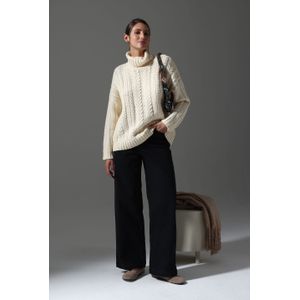 WIDE LEG BLACK CON PINZAS