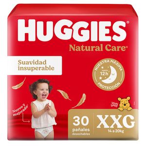 Pañales Huggies Natural care xxg x30un