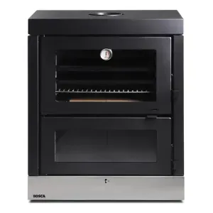 Horno A Leña Bosca Hestia 90 Doble Cámara Negro
