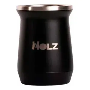 Mate Holz Modelo Pampa Color Negro 14 X 8 X 8 Cm