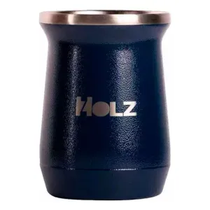 Mate Holz Modelo Pampa Color Azul 14 X 8 X 8 Cm