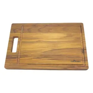 Tabla Teca Tromen 44x30 Cm Con Agarre Para Picar Y Servir
