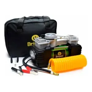 Compresor Metalico Driven Doble Piston Luz Led 150 Psi