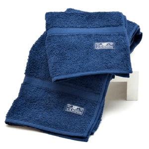 Juego Toalla Y Toallon Cannon 520 Grs Algodon 100% Azul