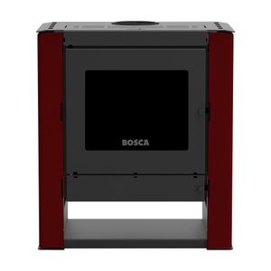 Calefactor a Leña Bosca Gold 500 Black Vision Burdeos
