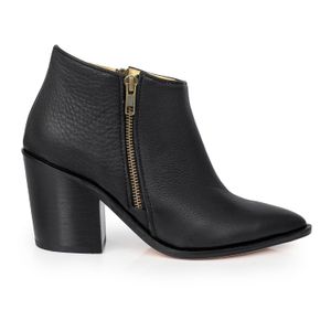 BOTA LODGE NEGRA BOTINETA MUJER CUERO ELEGANTE