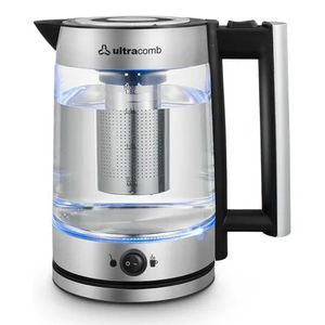 Pava Electrica Vidrio 1.8lt Ultracomb Infusor Te Mate Pe4915
