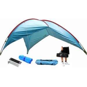 Gazebo Carpa Playa Camping 4.80 Mts x 4.80 Mts Plegable Filtro UV Unica