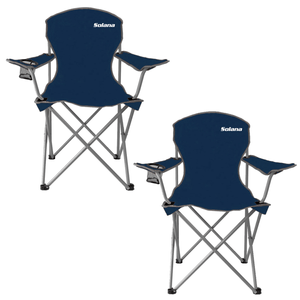 Silla Director x 2 Camping Plegable Porta Vaso