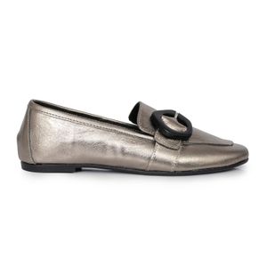 MOCASIN OLMOS PELTRE ZAPATO CUERO VESTIR MUJER