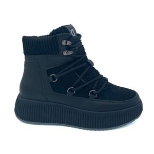 Zapatilla Gummi Estilo Botita De Mujer Con Peluche Y Plataforma