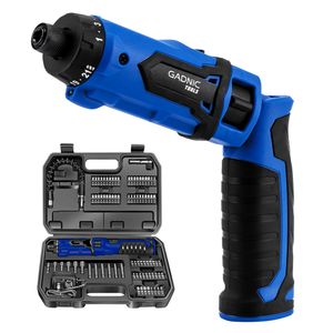 Destornillador Electrico inalámbrico D72 Gadnic + Kit 87 Accesorios Con Estuche