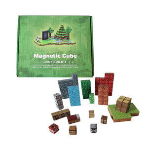 Bloques Magnéticos Para Armar 100 Piezas Estilo Minecraft Mini Park