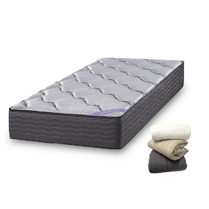 Colchon 1 Plaza Inducol Pyxis 80x190x24 Espuma + Cobertor de Regalo