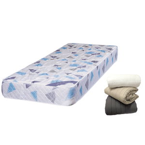Colchon 1 Plaza Inducol Clasico 80x190x20 Espuma + Cobertor de Regalo