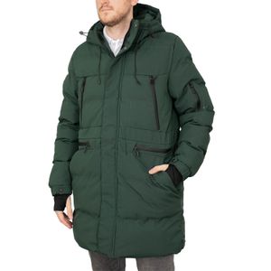 CAMPERA TAME VERDE NYLON LARGA CAPUCHA HOMBRE
