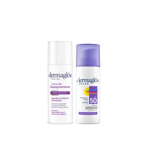 Set Dermaglos Crema Despigmentante + Solar Efecto Seco