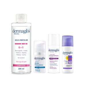 Set Dermaglos Rutina Facial Completa + Crema Despigmentante