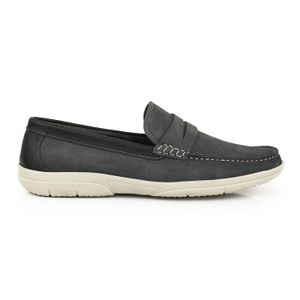 MOCASIN CASTRO GRIS NAUTICO CASUAL HOMBRE CUERO