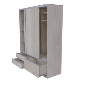 GRAN PLACARD EMC XL PUERTA CORREDIZA CON ZAPATERO Y 2 CAJONES 218x140x60 HELSINKI (GPCXL14H)